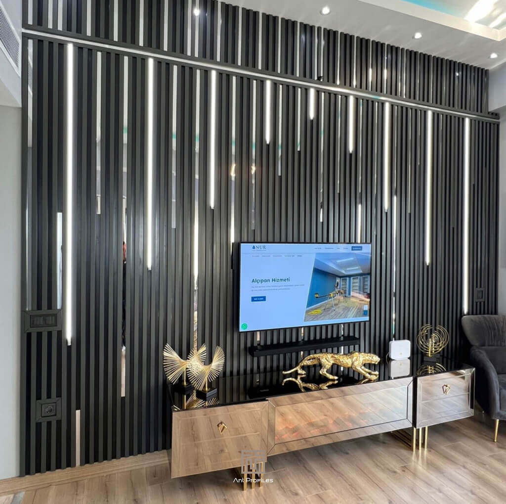 classic antrasit lambri duvar panel