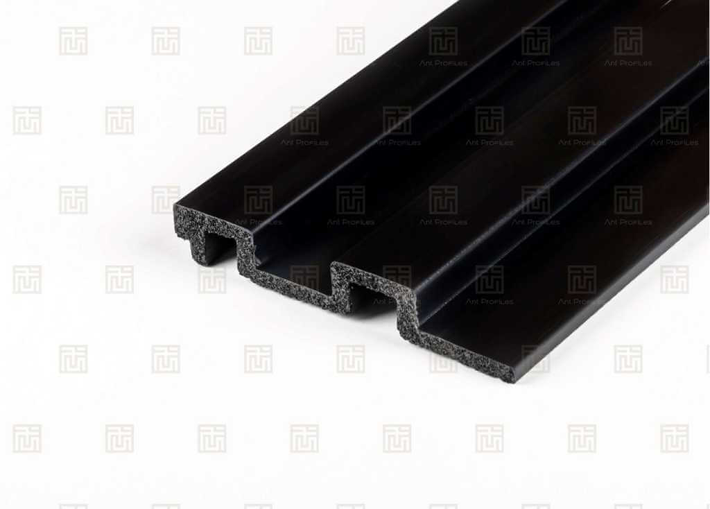 Classic Mat Siyah Lambri Duvar Paneli