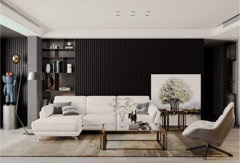 Classic Mat Siyah Lambri Duvar Paneli - Görsel 2